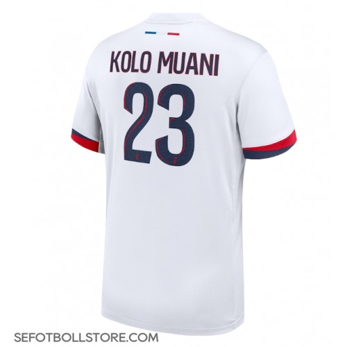 Paris Saint-Germain Randal Kolo Muani #23 Replika Bortatröja 2024-25 Kortärmad